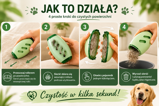 FurRoll™ | Wielorazowy roller do usuwania sierści