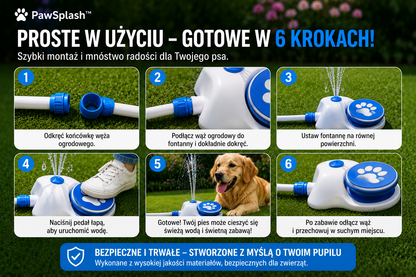 PawSplash™ | Fontanna ogrodowa dla psa